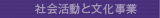 社会活動と文化事業